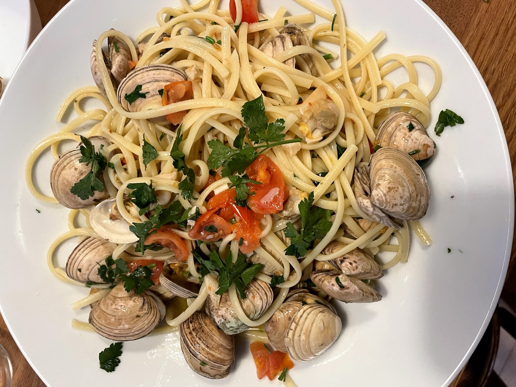 Linguine with clams